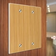 thumbnail image 3 of WIRESTER 2-Gang No Device Wall Plate Cover, Bamboo Wood Texture, 3 of 6