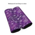 thumbnail image 4 of Hirioo Purple Snowflakes for Mouse Pad ,Anti-Slip Base, Durable Stitched Edges, Perfect for Gaming, Office, and Home Use,16x35.5in, 4 of 9