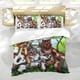 thumbnail image 5 of Amigos Animales Conjunto de sábanas temático, trío de piezas, cómodo y amigable con la piel, diseño único, regalo de decoración para el hogar para familiares, amigos y fans,140cm *210cm, 5 of 6