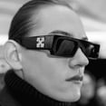 thumbnail image 3 of (JIUERBA) COD 2021 recién llegado Steam Punk gafas de sol rectangulares para mujeres / hombres Estrecho estilo retro tonos para mujerespangjing, 3 of 4