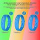 thumbnail image 2 of V9 Body Temperature Monitor Thermometer Vibration Alarm Wristband Smart Bracelet Tw,Pink, 2 of 5
