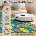thumbnail image 6 of Design&I 6'x9' Washable Area Rug Shaped Funky Motif Designer Eclectic Graphic Bathroom for Dining Room, Under Table, Office, Snag-Free, 6 of 7