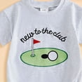 thumbnail image 5 of eczipvz Infant Baby Boy Girl Romper 18M Golf Play Ball Embroidered Romper Short Sleeve Bodysuit Newborn Playsuit, 5 of 6