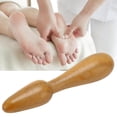 thumbnail image 4 of Palabra de Masaje de Acupuntura de Acupuntura de Pie de Madera, Mejore El Dolor Musculoso Doble Cabezal Mejorar El Dolor de Masaje Ergonímico de Pie Pequeño Para El Hogar, 4 of 7