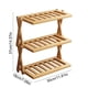 thumbnail image 3 of Estante de almacenamiento de escritorio multicapa de madera | Estante organizador de 2 o 3 niveles para tazas de té, café y vajilla | Acabado con veta de madera natural | Organizador de exhibición, 3 of 6