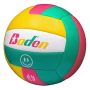 Baden Paradise Official Size Smile Indoor Outdoor Volleyball - Yellow/Pink/Green
