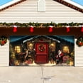 thumbnail image 5 of 7x16 ft Christmas Banner Cover, Garage Door Christmas Cover Winter Snow Scene Outdoor Large Garage Door Decors Xmas Candyland Village Backdrop for Wall House Holiday Party Decor, 5 of 5