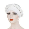 thumbnail image 2 of Dalrosia Women Turban Cap Headscarf Cancer Chemo Beanies Cap Pre-Tied Twisted Braid Wrap Hat Headwrap, 2 of 8