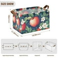 thumbnail image 7 of Yayeee Foldable Storage Basket for Shelves with Handles Set of 2 Waterproof Cloth Bins, Blue Apple Pattern, 7 of 7
