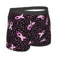 thumbnail image 3 of Balery Breast Cancer Awareness3 Men's Boxer Briefs, Soft and Breathable Cotton Underwear with nylon Waistband-Large, 3 of 9