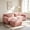 2 Seater + 1 Ottoman Pink, variant on Wakefit 80" Loveseat Sofa, 2-Seater Modular Sectional Sofa Couch with Pillows, Soft Fluffy Plush Fabric Cloud Sofa, 32D High Density Foam Deep Seat with 2 Ottomans, No Assembly, Chocolate