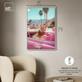 thumbnail image 5 of Rosy Tiger's Ride II Canvas Pink Pop Wall Art by Art Remedy, Silver Frame, 24" x 36", 5 of 7