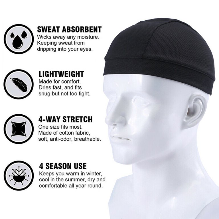 navy skull cap