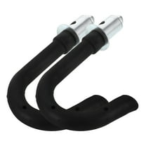 Hemobllo Telescoping Ladder Hooks Black Rubber Stainless Steel Antislip Garage Storage