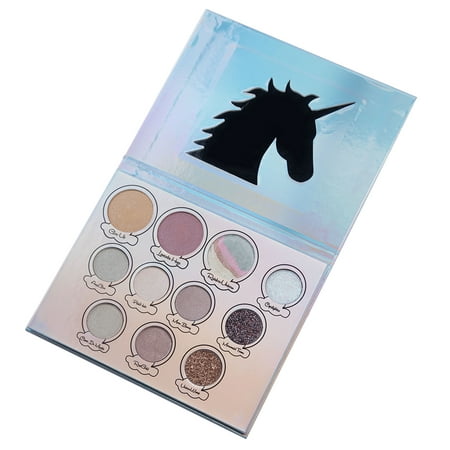 11 Colors Cosmetics Shimmer Glitter Eyeshadow Unicorn Glow Eye Shadow Palette Make-Up