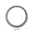 thumbnail image 3 of Eolstice Elastic Fabric Steering Wheel Cover, 38cm Diameter Cold Weather Protector, Non Slip Grip Design for Driving Comfort, 3 of 6