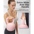 thumbnail image 3 of YOTTOY 20 lb Soft Kettlebell — Pink, Anti-Slip Grip,Weight for Home Workouts,Safety Guaranteed, 3 of 8