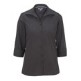 thumbnail image 1 of Edwards Garment Blouse en Popeline pour Femmes - Manches 3/4, Gris Acier, 4X-Large, 1 of 1