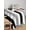 Black gray, variant on Green Navy Blue Striped Table Cloth, Farmhouse Stripe Art Waterproof Tablecloth for Rectangle Tables, Reusable Washable Fabric Table Cover for Restaurant Kitchen Dining Tables 60"x102"
