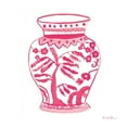 thumbnail image 2 of Zaman, Farida 26x26 Gold Ornate Wood Framed with Double Matting Museum Art Print Titled - Chinoiserie IV Pink, 2 of 4