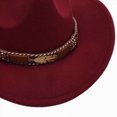 thumbnail image 5 of Gibobby Toddler Cowboy Hat Western Cowgirl Hat Unisex For 3-8 Years Boys Girls Kids Classic Ranch Cowboy Hat Outdoor Dress Up Cap,Wine, 5 of 5