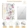 thumbnail image 5 of Planner 2026 Calendar Notebook(Jan-Dec.2026,6.3"x8.5") Weekly Monthly Flower Planner for Women Men 2026 Academic Planner Supplies, 5 of 7