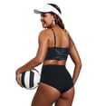 thumbnail image 2 of Top de Bikini CRZ YOGA en Forma de V Camuflaje Selva Gris Talle S, 2 of 7