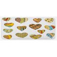 thumbnail image 1 of Valentine Kitchen Mat, Hand Drawn Heart Shapes Different with Ornamental Details Cartoon Art, Plush Decorative Kitchen Mat with Non Slip Backing, 47" X 19", Multicolor, by Ambesonne, 1 of 1