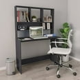 thumbnail image 6 of vidaXL Desk Computer Desk Home Office Desk with Bookshelves Engineered Wood, 6 of 20