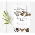 thumbnail image 2 of Inkdotpot 30 Fill In StyleBaby Shower Invitation Cards Safari Jungle Animals Blank Invites, 2 of 7