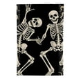 thumbnail image 2 of PHYHOO Welcome Halloween Skull Small Garden Flag Vertical Double Sided Burlap Yard Porch Outdoor Decor White, 2 of 6