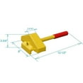 thumbnail image 2 of Manufacturer Varies Rail Car Wheel Chock,Steel,Yellow 22XW91, 2 of 2