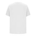 thumbnail image 6 of Txenfivo Plus Size Tunic Tops for Women Loose Fit Summer Trendy 2025 Oversized Womens Short Sleeves Flowy Hem Tshirts with Side Pockets, White, L-5XL, 6 of 7