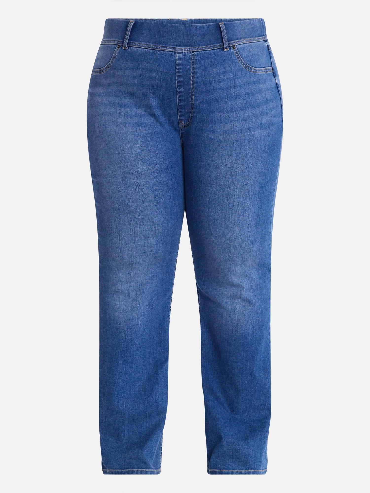 Terra and Sky Women's Plus High Rise Bootcut Jeggings, Sizes 0X-4X