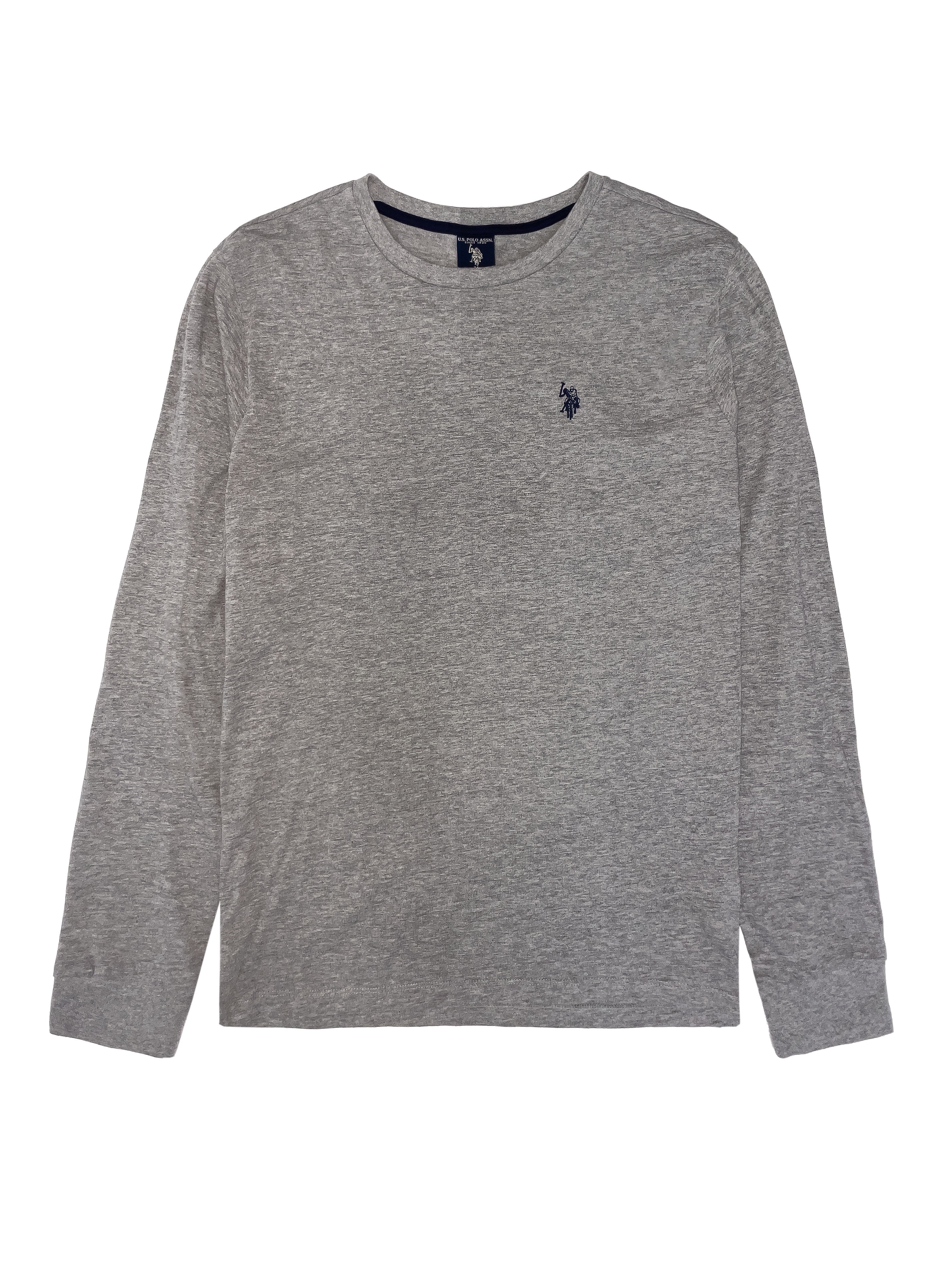 U.S. Polo Assn. Men's Cotton Crewneck Tee with Long Sleeves, Sizes XS-3XL