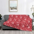 thumbnail image 5 of KLL Hohoho5 Print Fleece Throw Blanket, Horizontal Fleece Bedding Cute Soft Blankets Comfy Fleece Flannel Plush Home Decor for Couch & Bed -50"x40", 5 of 9