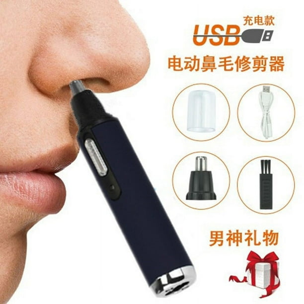 Recortador de vello nasal eléctrico Recortador de vello nasal Recortador de cejas Recortador de vello nasal Tijeras para vello nasal