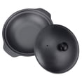 thumbnail image 1 of HONMEET 1Pcs Cast Iron Casserole Dish Black Color Nonstick For Chinese Style Stew Cooking, 1 of 8
