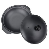 Milisten Cast Iron Casserole Dish Kitchen Cookware Black 1Pack For Household Users