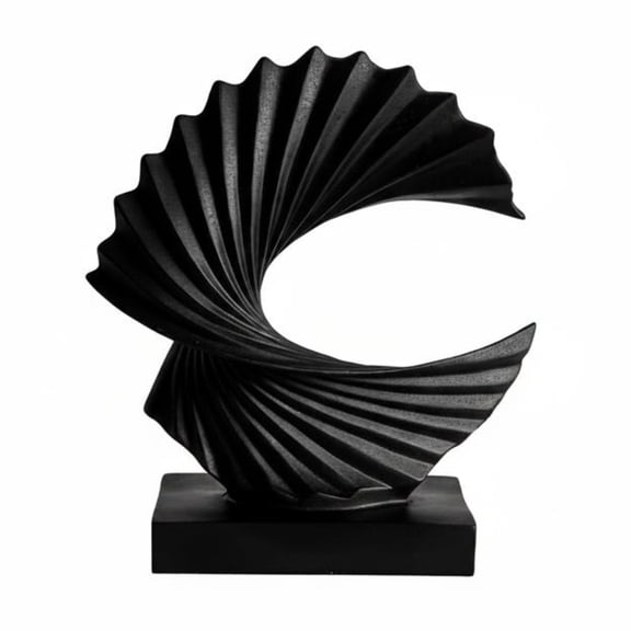 Segolike Statue Figurine Sculpture Elegant Resin Texture Refined Aesthetic Uplifts Shelves Mantels for Home and Business Spaces