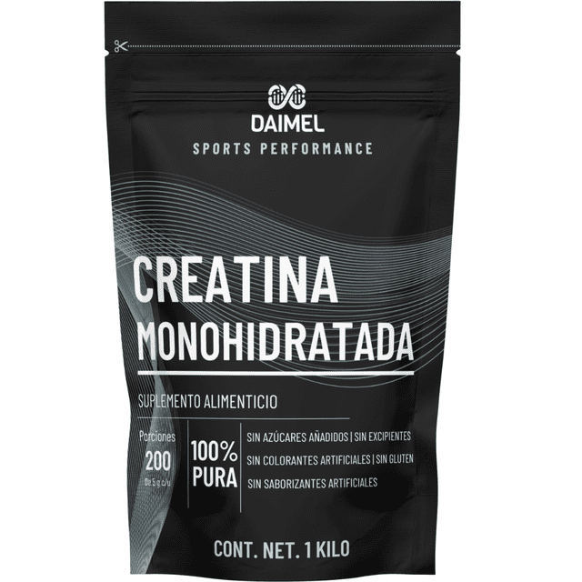 Creatina Monohidratada Daimel 1 kg Sin Sabor | Creatina en Polvo