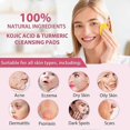 thumbnail image 4 of Kojic Acid and Turmeric Pads, Turmeric Kojic Acid Cleaning Pads, Turmeric Exfoliating Pads, Turmeric Pads for Face, Facial Sponges for Cleansing 40Pcs, 4 of 4