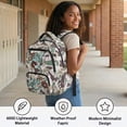 thumbnail image 5 of KUIFORTI Fish Camouflage Print School Bag for Kids 17 Inch Bookbag Waterproof Backpack with Side Pockets for Elementary Primary Middle School Fashion, 5 of 7