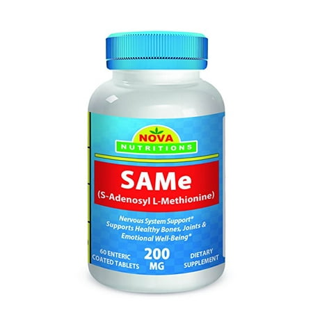 - Nova Nutritions SAM-e 200 mg 60 Tabs (Enteric Coated)