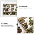 thumbnail image 3 of Mobutofu 120Pcs Round Base T Nut T Nut Set Carbon Steel Assorted Color Assembly, 3 of 4