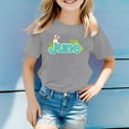 thumbnail image 2 of TZEWGL Tops For Infnat Short Sleeve Crew Neck Monthly Word Prints Clothing For Kids size 7-8T, 2 of 4