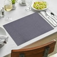 thumbnail image 3 of Placemats Set of 24 for Dining Table, Table Placemats, Rectangular Vinyl, PVC, 18x12 Inches - Gray, 3 of 8