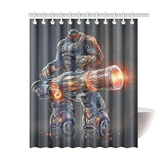 CYNLON Alien Bathroom Bathroom Decor Bath Shower Curtain 60x72 inch