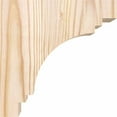 thumbnail image 3 of 3 1/2"W x 6"D x 6"H Pescadero Smooth Corbel, Douglas Fir, 3 of 9