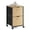 Oak and Black, variant on PEXMOR 2-Drawer Rolling Fluted File Cabinet, Fabric Letter File Storage, White